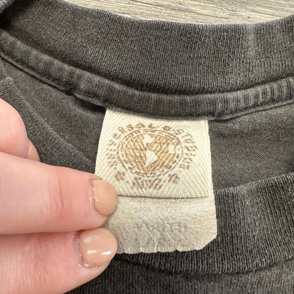 Vintage 90s Universal Studios I Survived Jurassic Park Black Women M T-Shirt USA - Picture 4 of 9